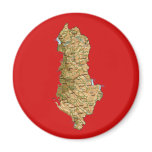 Albania Map Magnet