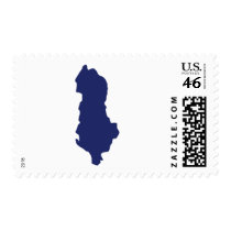 Albania Map Stamps