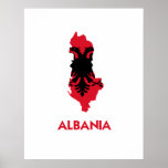ALBANIA MAP POSTER