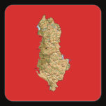 Albania Map Sticker