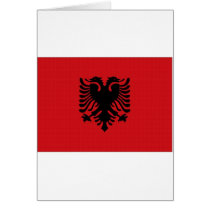 Albania National Flag Card