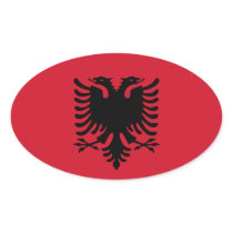 Albania Oval Flag Sticker