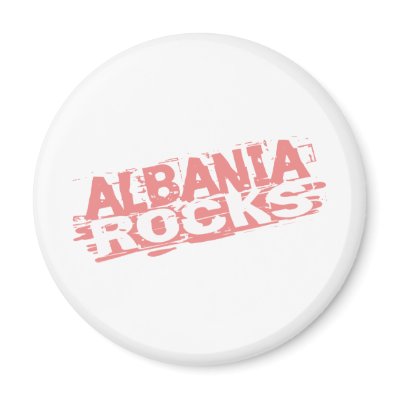 Albania Rocks Refrigerator Magnets by worldtees