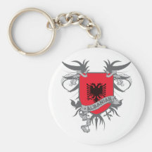 Albania Shield 3 Keychains