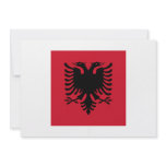 Albania Square Flag Personalized Invite