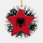 Albania Star Christmas Tree Ornament