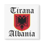 Albania Tirana Coat of Arms Fridge Magnet
