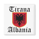 Albania Tirana Coat of Arms magnets by allworldtees Albania Tirana Coat of Arms magnets