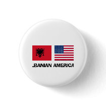 Albanian American buttons by flagshirt Albanian American buttons