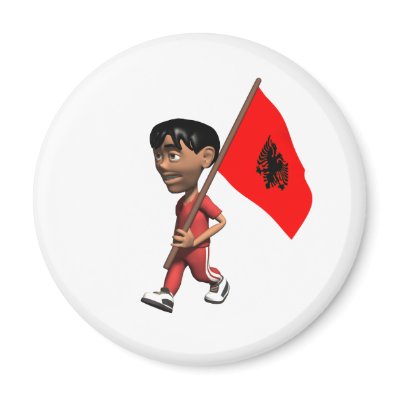 Albanian Boy Refrigerator Magnets by worldtees