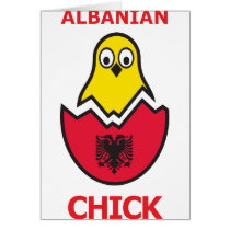 Albanian Chick Greeting Card