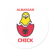 Albanian Chick Stickers