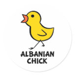 Albanian Chick Sticker