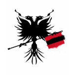 Albanian Eagle with Flag - Ladies Spaghetti Top Shirt