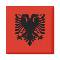 Albanian Flag Fridge Magnet