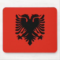 Albanian Flag mousepads