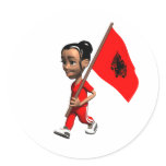 Albanian Girl Sticker