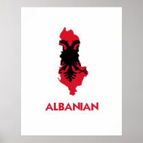 ALBANIAN MAP PRINT