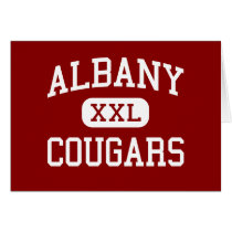 Albany - Cougars - High - Berkeley California Greeting Card
