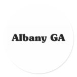 Albany GA Classic t shirts Round Sticker