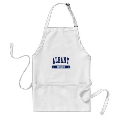 Albany Georgia College Style t shirts Apron by republicofcities