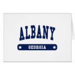 Albany Georgia College Style t shirts Greeting Cards