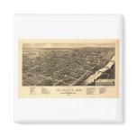 Albany Georgia in 1885 Refrigerator Magnets