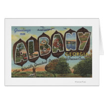 Albany, Georgia - Large Letter Scenes Greeting Cards