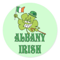 Albany Irish Round Sticker