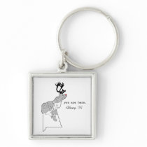 Albany is wild. key chain