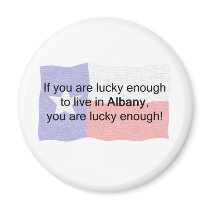 Albany Lucky Refrigerator Magnet