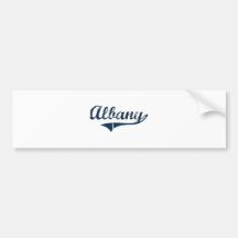 Albany New York Classic Design Bumper Stickers