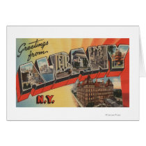 Albany, New York - Large Letter Scenes 2 Greeting Card