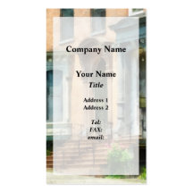 Albany NY Brownstone Business Cards