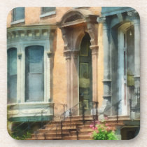Albany NY Brownstone cork coasters