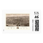 Albany, NY Panoramic Map - 1879 Stamps