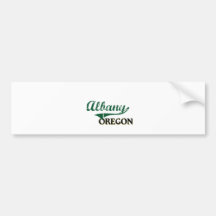 Albany Oregon Classic Design Bumper Stickers
