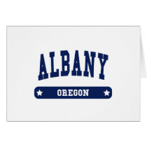 Albany Oregon College Style t shirts Greeting Cards