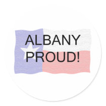 Albany Proud Round Sticker