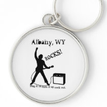 Albany, WY Keychain