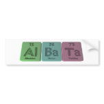 Albata-Al-Ba-Ta-Aluminium-Barium-Tantalum Bumper Stickers