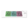 Albata-Al-Ba-Ta-Aluminium-Barium-Tantalum Bumper Stickers