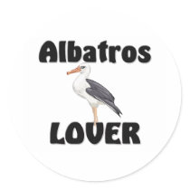 Albatros Lover Round Sticker