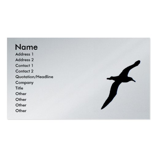 Albatross Business Card (front side)
