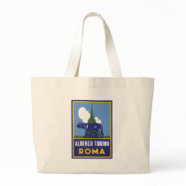 Albergo Torino Roma Travel Poster bags by vintagegiftmall Albergo Torino Roma Travel Poster bags