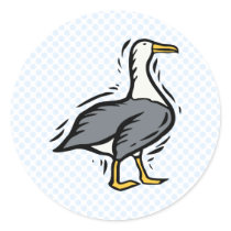 Albert Albatross Round Stickers