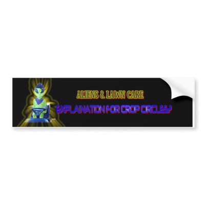 Albert Alien Tee Bumper Sticker by aandjdesigns