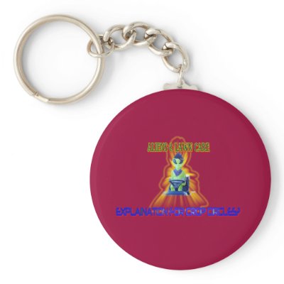 Albert Alien Tee Key Chains by aandjdesigns