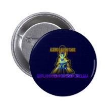 Albert Alien Tee Pinback Buttons