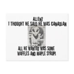 Albert Alien Tee Post Card